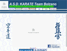 Tablet Screenshot of karateteambolzano.it